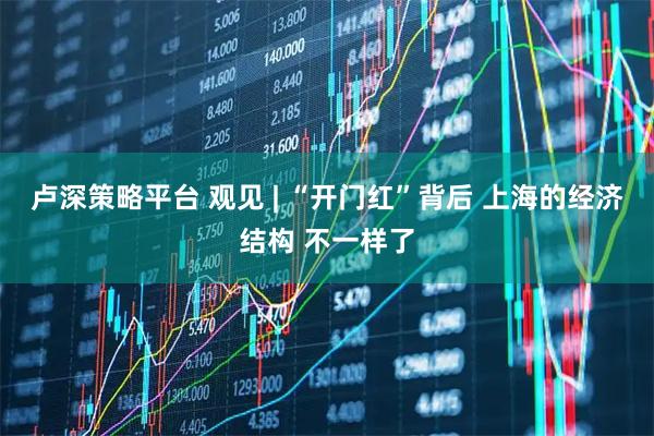 卢深策略平台 观见 | “开门红”背后 上海的经济结构 不一样了