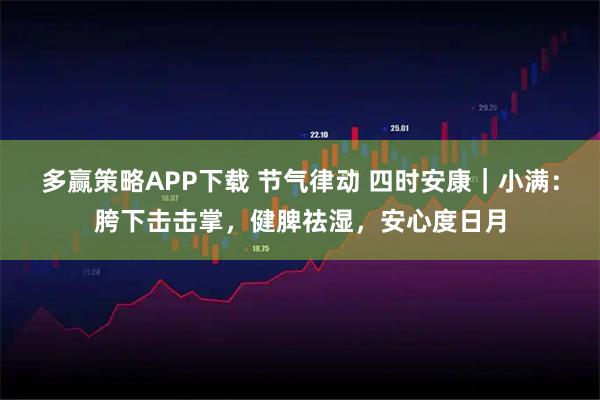 多赢策略APP下载 节气律动 四时安康｜小满：胯下击击掌，健脾祛湿，安心度日月